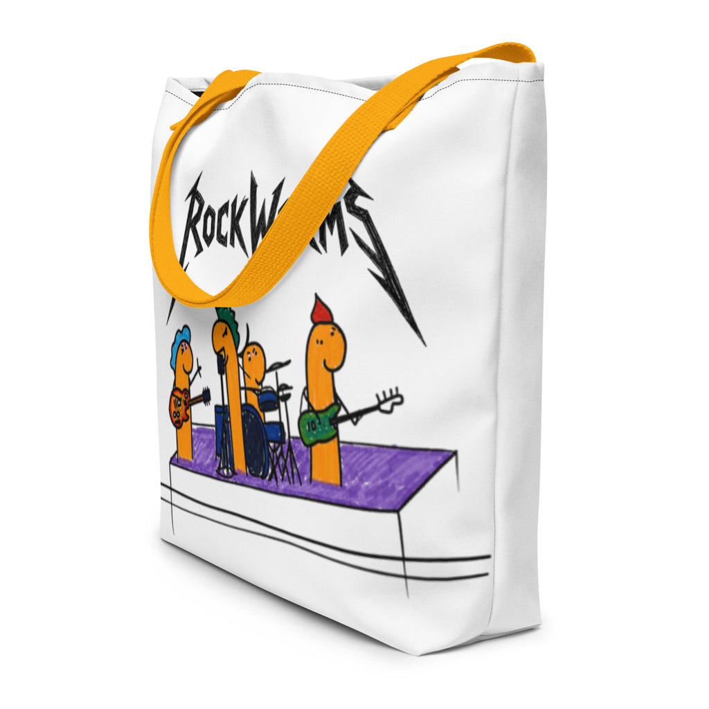 NioDsign stor Rockworm tote bag – romslig streetwear veske